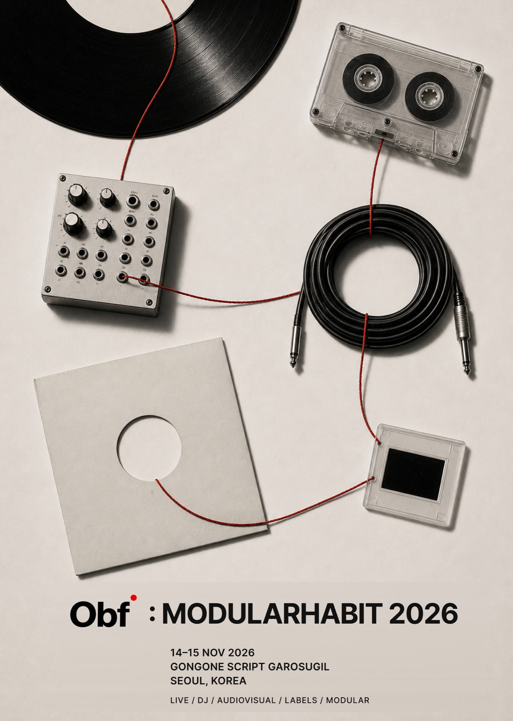Obf : MODULARHABIT 2026 포스터 B. 2026.11.14 – 15, 공원스크립트 가로수길