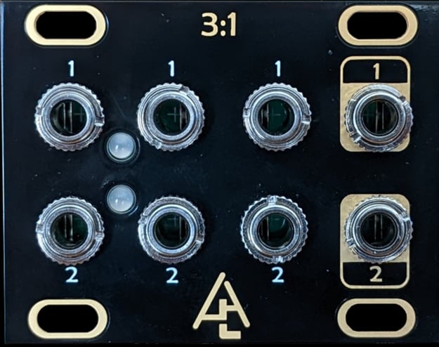 After Later Audio 3:1 Mixer 1U 전면 패널