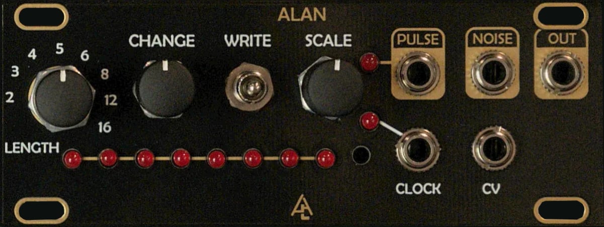 After Later Audio Alan 1U (micro Turing Machine) 전면 패널