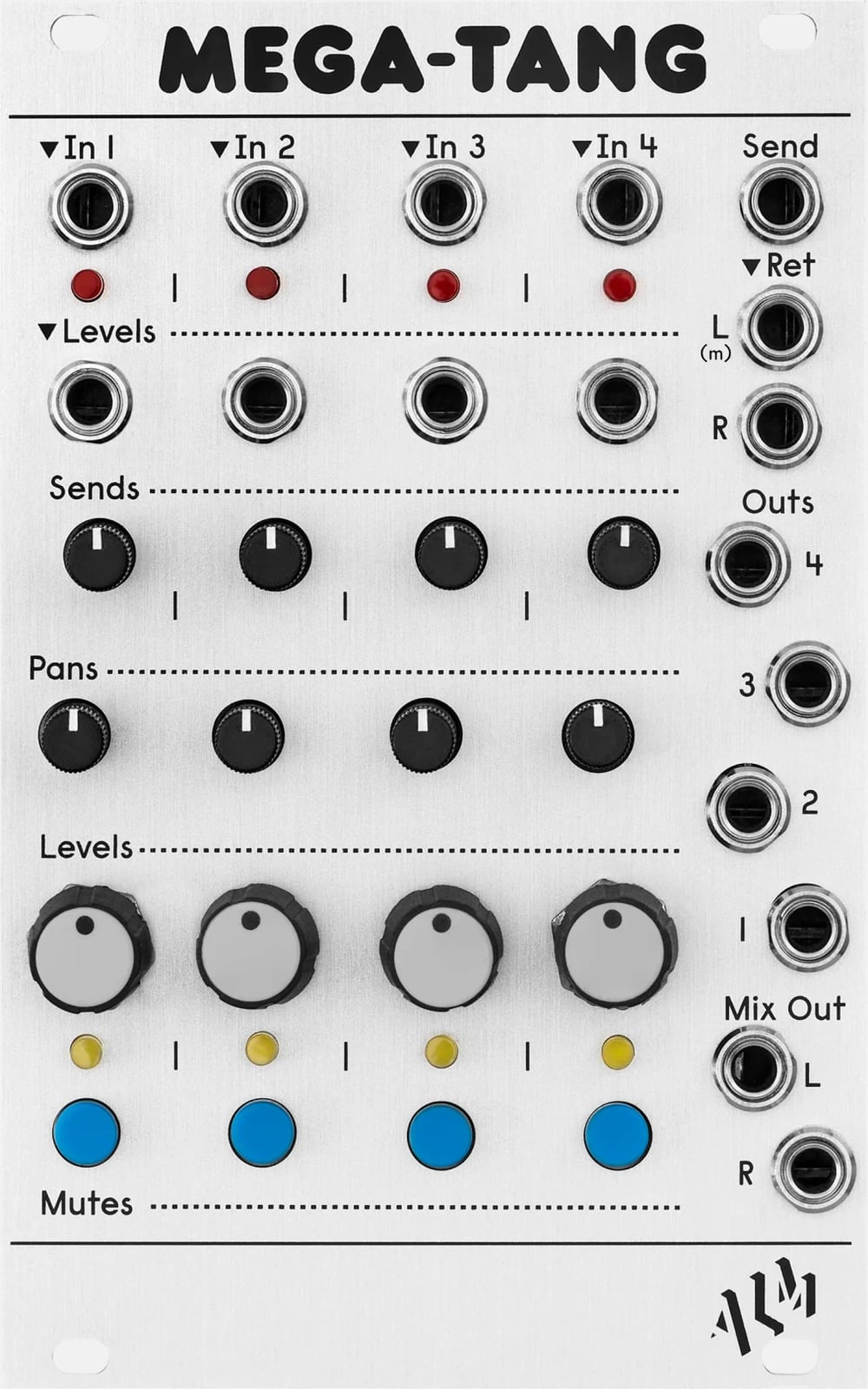 ALM Busy Circuits MEGA-TANG 전면 패널