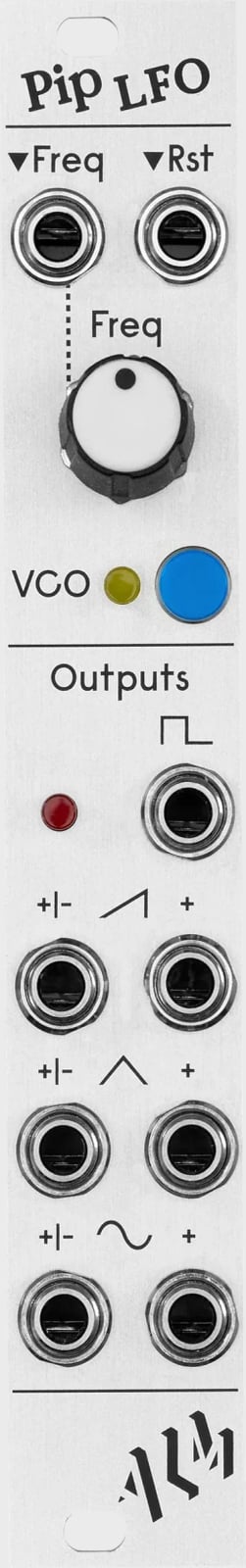 ALM Busy Circuits Pip LFO 전면 패널