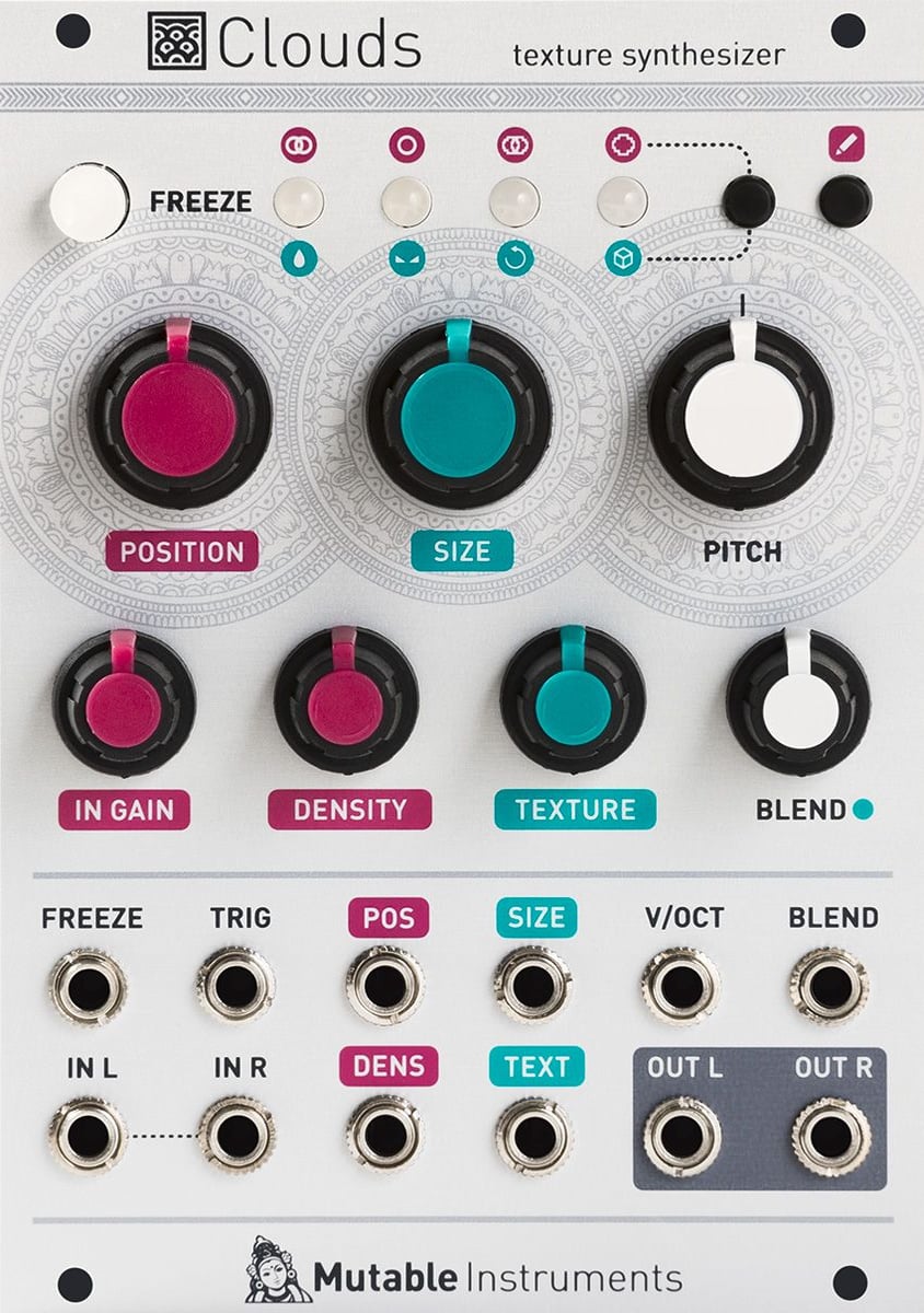 Mutable Instruments Clouds 전면 패널