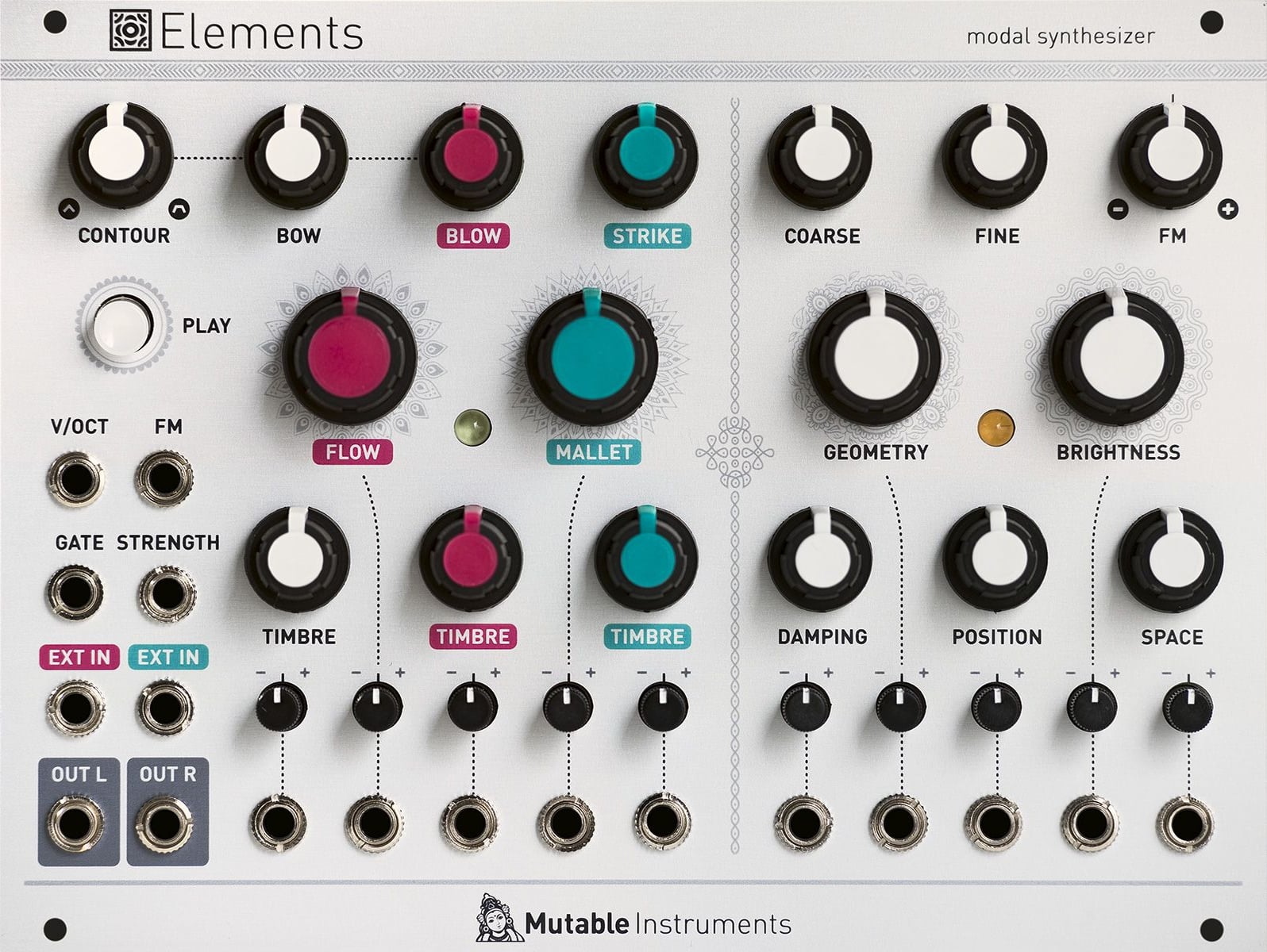 Mutable Instruments Elements 전면 패널