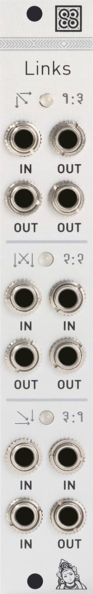 Mutable Instruments Links 전면 패널