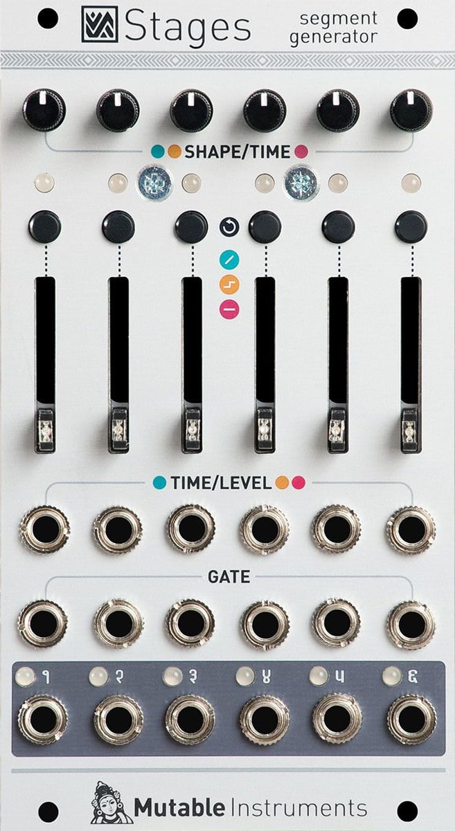 Mutable Instruments Stages 전면 패널