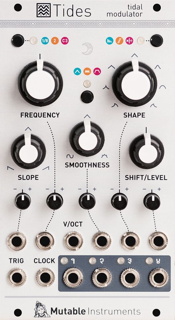 Mutable Instruments Tides v2 전면 패널