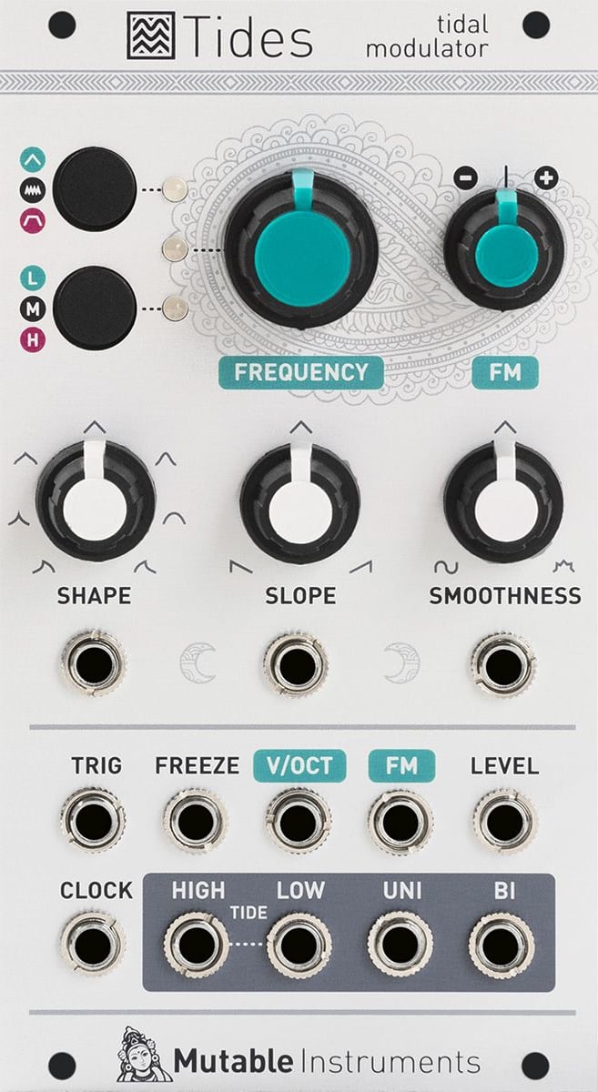 Mutable Instruments Tides v1 전면 패널